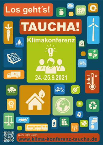 Plakat der Klima-Konferenz Taucha 2021